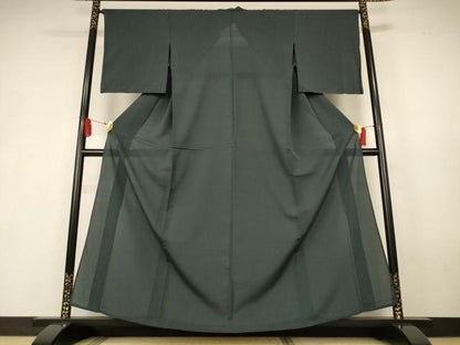 平和屋着物＊夏物　色無地　仙斎茶色　正絹　逸品　AABK6548jd
