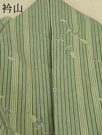 平和屋着物＊夏物　小紋　紗　舞花文　洗える着物　AABK6549jd