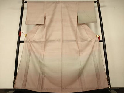 平和屋着物＊夏物　訪問着　紋絽　霞文　暈し染め　正絹　逸品　AABK6577jd