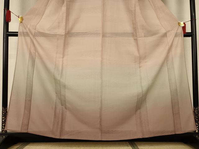 平和屋着物＊夏物　訪問着　紋絽　霞文　暈し染め　正絹　逸品　AABK6577jd