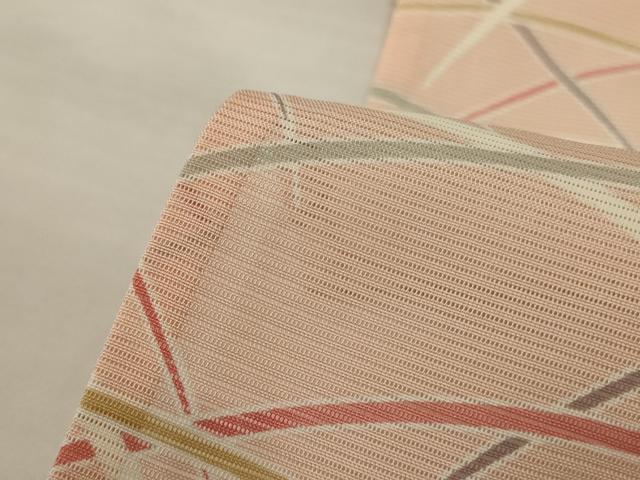 平和屋着物＊夏物　小紋　絽　芝文　そごう百貨店扱い　ロング丈　正絹　逸品　AABK6582jd