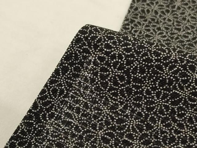平和屋着物＊夏物　江戸小紋　絽　花尽くし　黒地　正絹　逸品　AABK6593jd