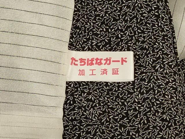 平和屋着物＊夏物　江戸小紋　絽　花尽くし　黒地　正絹　逸品　AABK6593jd