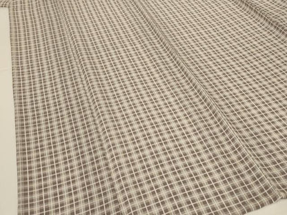 平和屋着物＊夏物　小紋　紗　格子　洗える着物　AABK6604jd