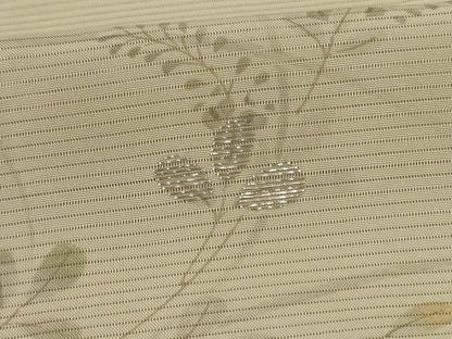平和屋着物＊夏物　訪問着　絽　竹屋町刺繍　萩　ドロンワーク　暈し染め　銀糸　正絹　逸品　AABK6616jd