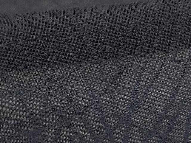 平和屋着物＊夏物　色無地　草葉紋紗　褐返色　正絹　逸品　AABK6624jd