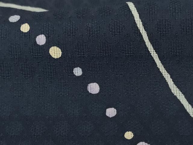 平和屋着物＊夏物　小紋　丸紋紗　抽象文様　京都きもの友禅扱い　正絹　逸品　未使用　AABK6632jd