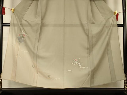 平和屋着物＊夏物　訪問着　絽　飾花文　暈し染め　銀彩　正絹　逸品　未使用　AABK6637jd