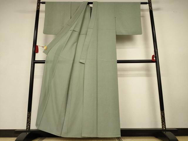 平和屋着物＊夏物　江戸小紋　絽縮緬　鮫小紋柄　正絹　逸品　AABK6638jd