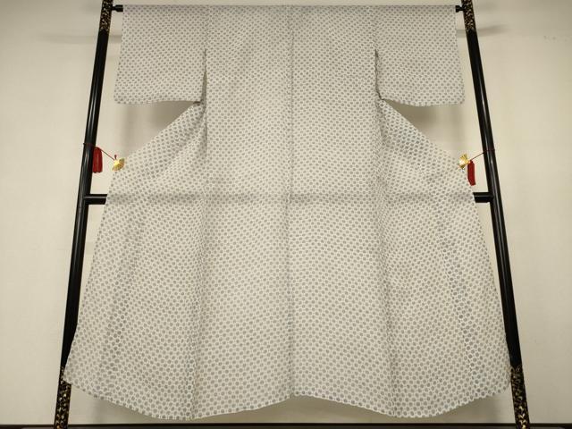 平和屋着物＊夏物　越後上布　絣柄　苧麻　逸品　AABK6640jd