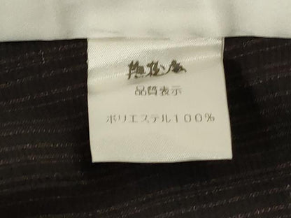 平和屋着物＊夏物　撫松庵　訪問着・浴衣兼用　セオアルファ　花鳥文　黒地　洗える着物　AABK6642jd