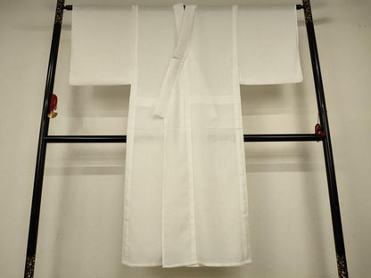 平和屋着物＊夏物　男性　長襦袢　絽　白色　洗える着物　AABK6647jd
