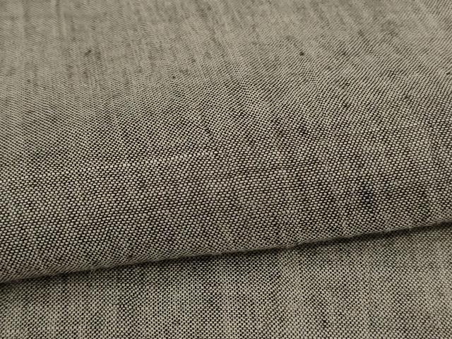 平和屋着物＊夏物　男性　小千谷ちぢみ　素鼠色　麻　逸品　AABK6650jd