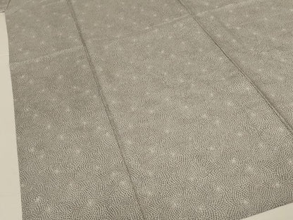 平和屋着物＊夏物　小紋　絽　京友禅　花尽くし　反端付き　正絹　逸品　AABK6654jd