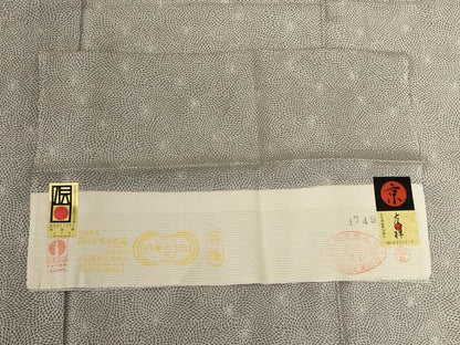 平和屋着物＊夏物　小紋　絽　京友禅　花尽くし　反端付き　正絹　逸品　AABK6654jd