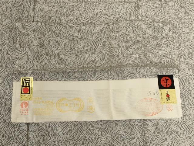 平和屋着物＊夏物　小紋　絽　京友禅　花尽くし　反端付き　正絹　逸品　AABK6654jd