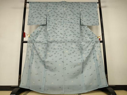 平和屋着物＊夏物　二代目 川村久太郎　訪問着　紗紬　笹文　正絹　逸品　AABK6659jd