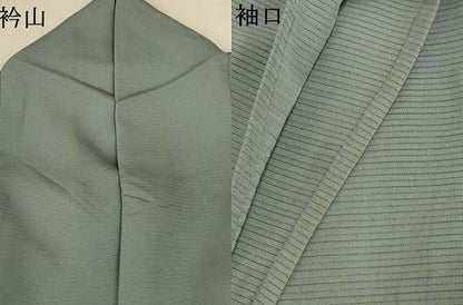 平和屋着物＊夏物　色無地　絽　豆がら茶色　正絹　逸品　AABK6662jd