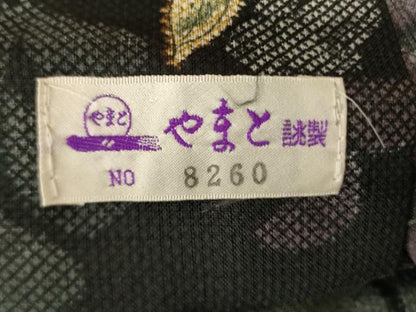 平和屋着物＊夏物　小紋　紗　辻が花　やまと誂製　洗える着物　未使用　AABK6668jd