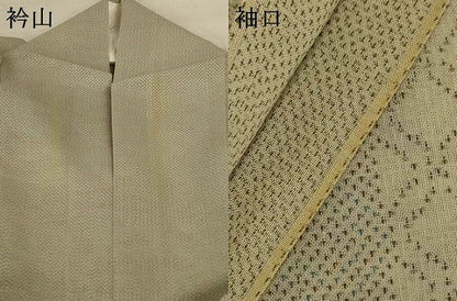 平和屋着物＊夏物　本場大島紬　夏大島　間道　正絹　逸品　AABK6676jd