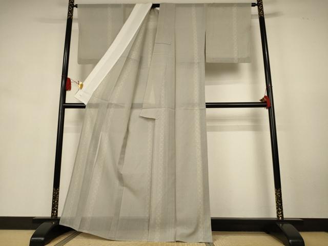 平和屋着物＊夏物　本場大島紬　夏大島　間道　正絹　逸品　AABK6676jd