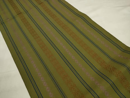 平和屋着物●本場筑前博多織　八寸名古屋帯　献上　正絹　逸品　AABK6725pf