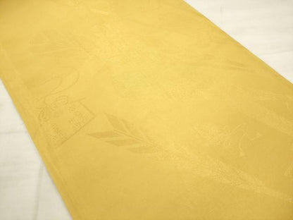 平和屋着物●六通柄袋帯　舞花文　金銀糸　正絹　逸品　AABK6729pf