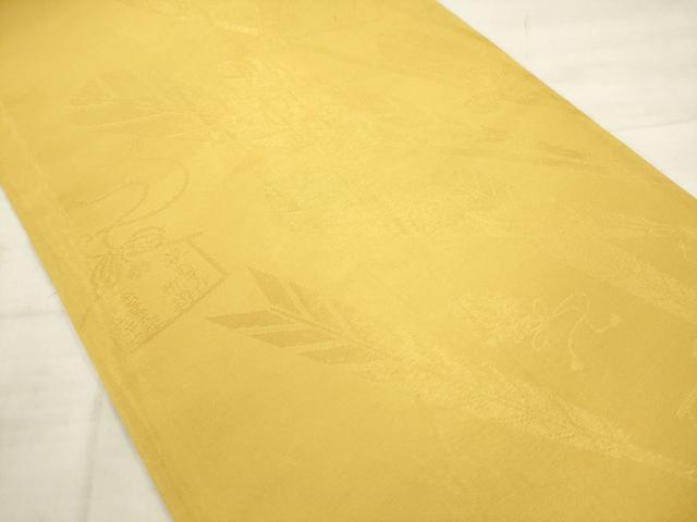 平和屋着物●六通柄袋帯　舞花文　金銀糸　正絹　逸品　AABK6729pf