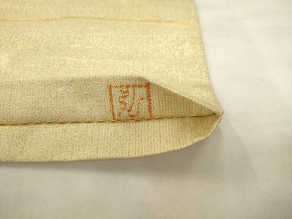 平和屋着物●桝屋高尾　ねん金綴錦　全通柄袋帯　段霞文　正絹　逸品　AABK6746pf