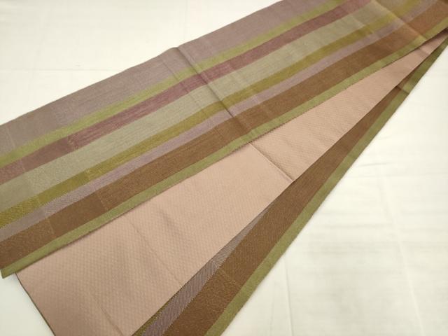 平和屋着物●ひなや工房　くむ・あむ・おる　伊豆蔵明彦　太鼓柄袋帯　総刺繍　飾花文　金糸　正絹　逸品　AABK6752pf