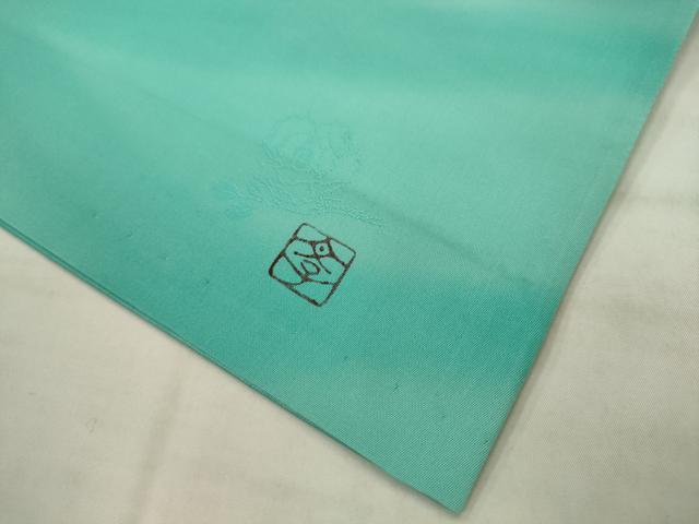 平和屋着物●染色作家　田中文子　太鼓柄袋帯　草花文　金彩　正絹　逸品　AABK6764pf