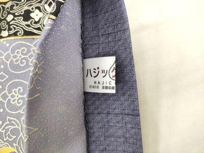 平和屋着物●六通柄袋帯　草花文　金通し地　金銀彩　正絹　逸品　AABK6776pf