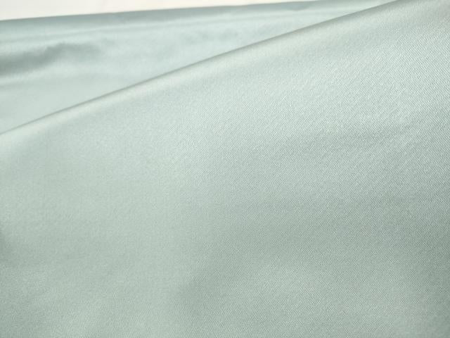 平和屋着物●西陣　川島織物　つけ帯　更紗花文　ワンポイント　湊鼠色　正絹　逸品　AABK6786pf