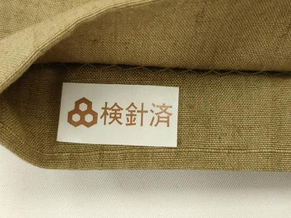 平和屋着物●太鼓柄袋帯 作家物 紬地 流水文 金彩 正絹 逸品 AABK6800pf