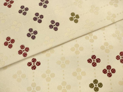 平和屋着物●九寸名古屋帯　唐織　舞花文　正絹　逸品　AABK6811pf