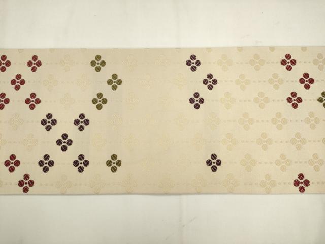 平和屋着物●九寸名古屋帯　唐織　舞花文　正絹　逸品　AABK6811pf