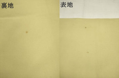 平和屋着物●塩瀬　九寸名古屋帯　枝花文　正絹　逸品　AABK6824pf