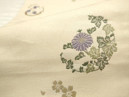 平和屋着物●九寸名古屋帯　唐織　京ロマン　正絹　逸品　AABK6836pf
