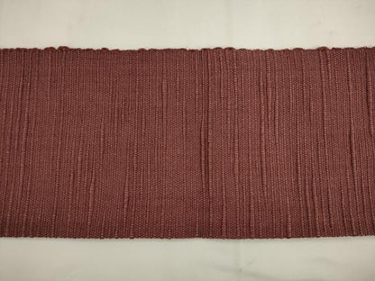 平和屋着物●八寸名古屋帯　信州紬　色無地　紅檜皮色　正絹　逸品　AABK6852pf
