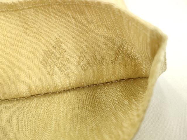 平和屋着物▽六通柄袋帯　スリーシーズン　春夏秋　葡萄蔦の葉文　正絹　逸品　AABK6854pf