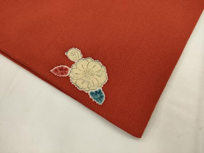 平和屋着物●九寸開き名古屋帯　辻が花　鬼しぼ縮緬　正絹　逸品　AABK6863pf
