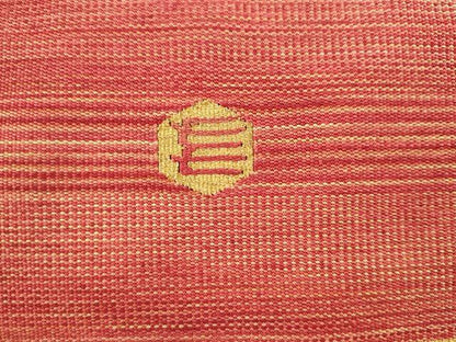 平和屋着物●爪掻本綴作家　伊達静　八寸名古屋帯　霞文　金糸　正絹　逸品　AABK6865pf