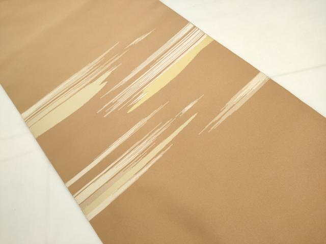 平和屋着物●爪搔き本綴れ　八寸名古屋帯　霞文　正絹　逸品　AABK6870pf