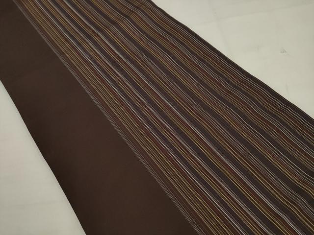 平和屋着物●両面全通柄袋帯　唐織　横段吉祥花文　金糸　正絹　逸品　AABK6883pf