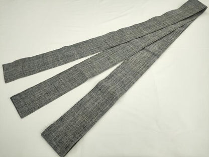 平和屋着物●男性　角帯　紬地　霞文　正絹　逸品　AABK6948pf