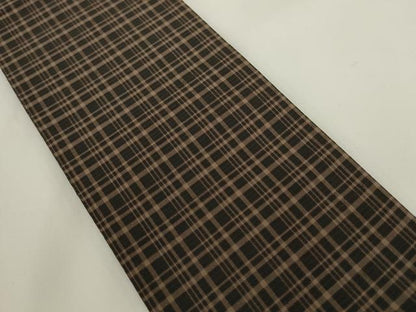 平和屋着物●男性　角帯　格子　正絹　逸品　AABK6950pf