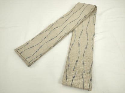 平和屋着物●男性　角帯　創作　本場大島紬　立涌文　正絹　逸品　AABK6952pf