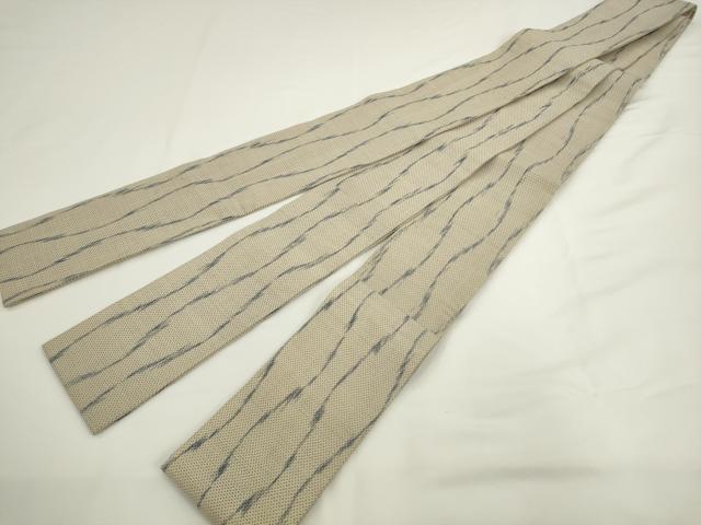 平和屋着物●男性　角帯　創作　本場大島紬　立涌文　正絹　逸品　AABK6952pf