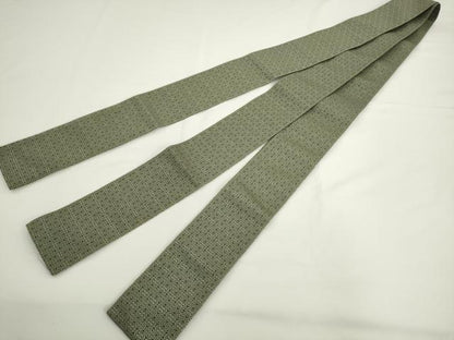 平和屋着物●男性　本場筑前博多織　角帯　七宝花文　正絹　逸品　AABK6955pf