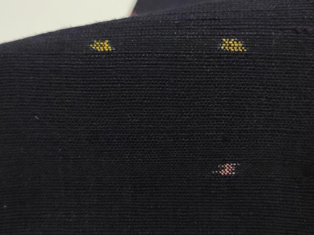平和屋着物●男性　角帯　紬地　霞文　正絹　逸品　AABK6958pf